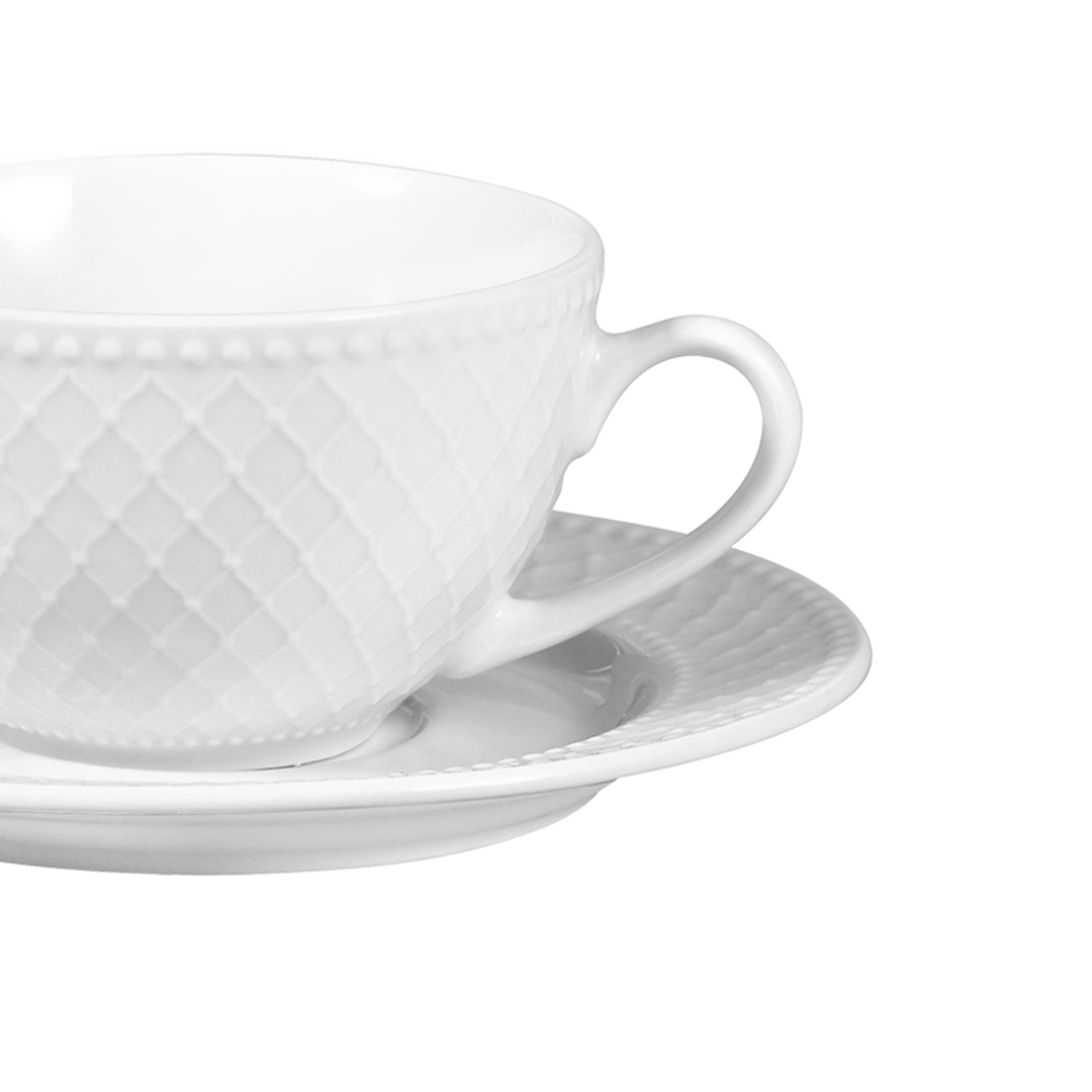 Fotografia para o produto Xícara e pires em porcelana 200ml